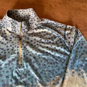 Orvis 1/2 Zip Pullover, Trout Design - Lightweight, XL, Great Condition